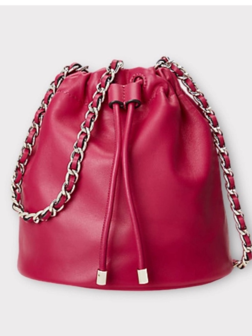 Lauren Ralph Lauren Nappa Leather Medium Emmy Bucket‎ Bag Crossbody Bag